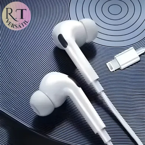 Fone de Ouvido Com Fio Isolamento de Ruido Entrada para Lightning/Tipo C/P2