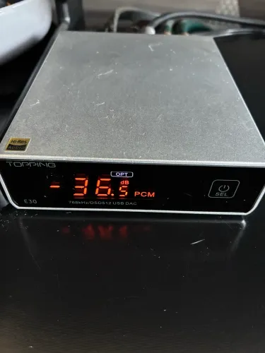 TOPPING E30 DAC HIFI  + FONTE LINEAR ESTABILIZADA
