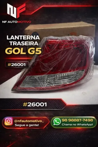 LANTERNA TRASEIRA GOL G5 08/12 BICOLOR RE CRISTAL MOD CIBIE ACR LD-
