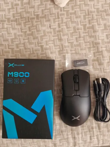 Mouse Delux M900 SE preto (novo)
