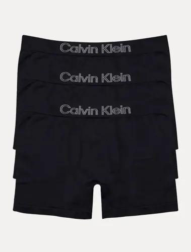 Kit 3 Cuecas Low Rise Trunk Sem Costura Calvin Klein