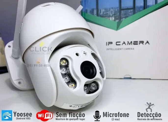 Promoção: Camera Ip Dome App Yoosee Wifi Externa Ptz Auto