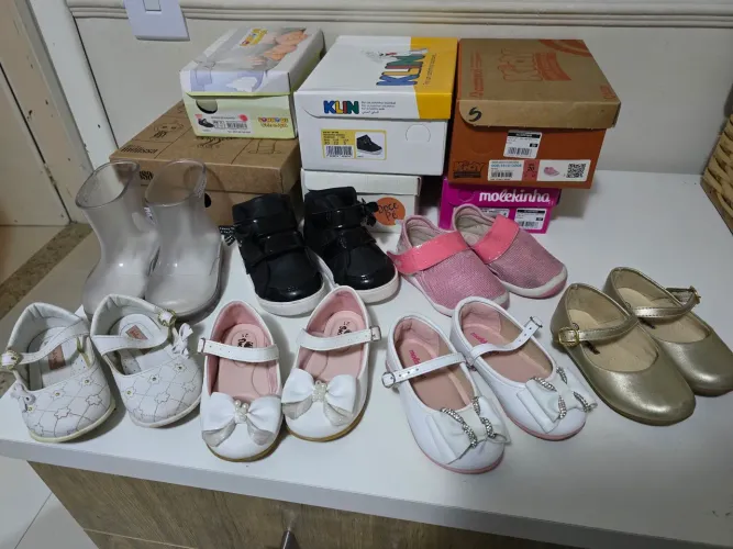 Lote sapatos infantil menina 20/21