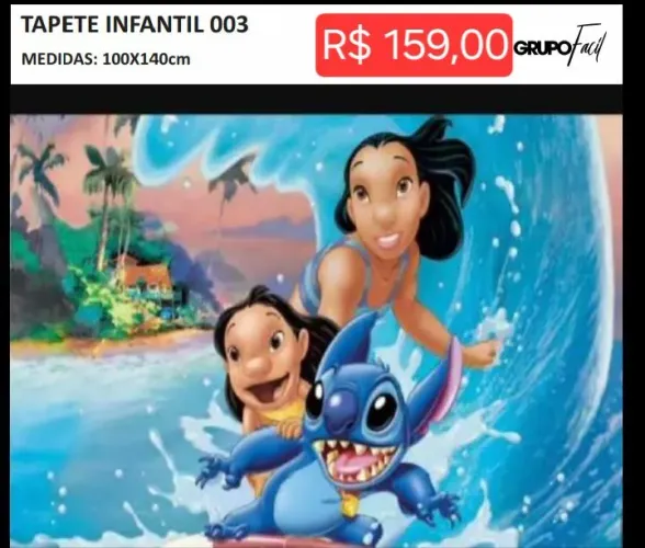 Tapete infantil 003 (leia a descrição)
