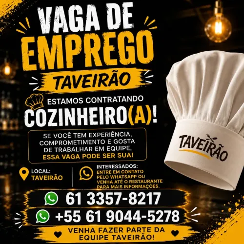 Vaga de cozinheiro(a)