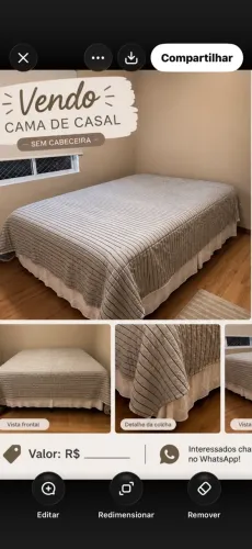 Cama box casal