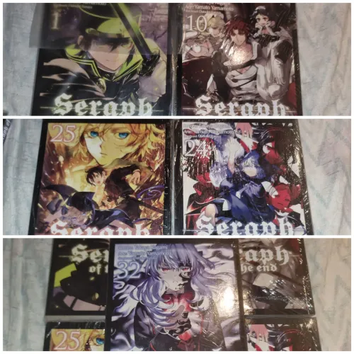 Mangás Seraph Of The End lote com 5 volumes (1 | 32 | 10 | 25 | 24)