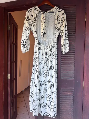 Vestido longo animale P