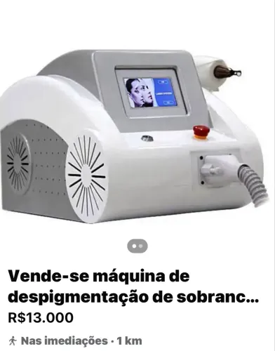 Máquina de despigmentação a laser !