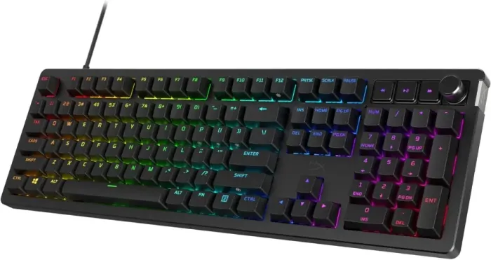 Teclado Mecânico Gamer HyperX Alloy Rise - Personalizável, Switches Lineares, Teclas PBT,