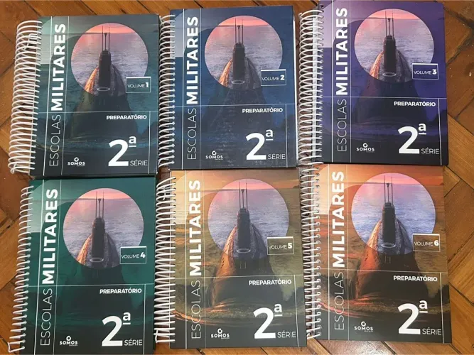 Kit 6 apostilas Pensi 2º ano Ensino Médio Militar