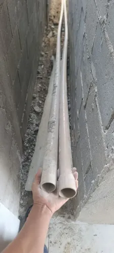 2 Tubo PVC soldável Marrom 40mm Fortlev - 6 Metros cada tubo