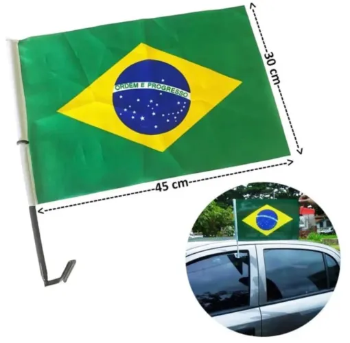 Bandeira do Brasil para Carro