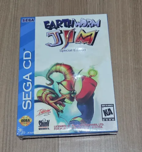 Repro prensado sega cd earthworn jim earth worm jim