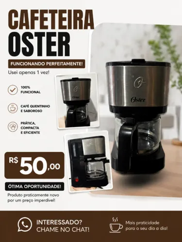 Cafeteira oster faz 19 xicaras