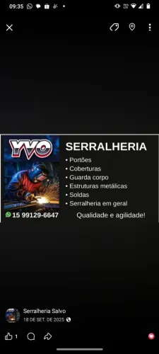 Serviço serralheiro