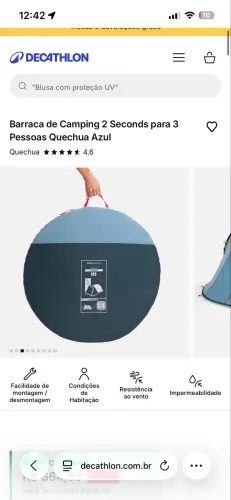 Barraca Decathlon zerada