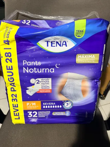 Fralda Geriátrica Tena Contenção Severa 32 Unidades