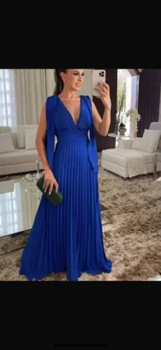 Vestido Azul Festa