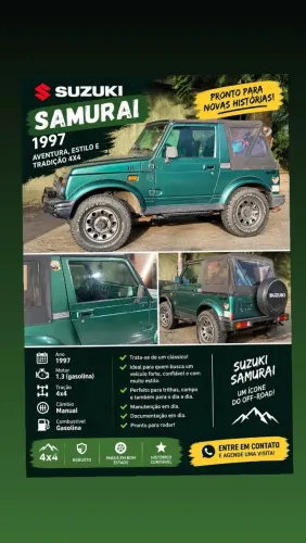 Suzuki Samurai JX Canvas 1.3 1998