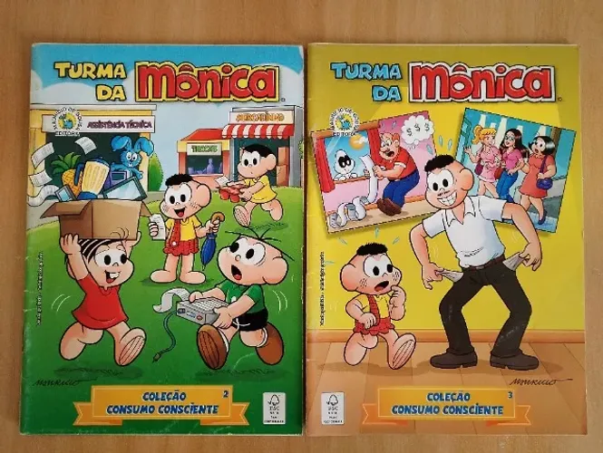 Turma da mônica coleção consumo consciente