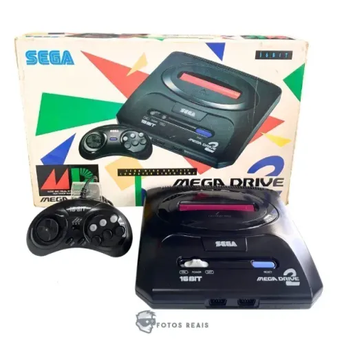 CONSOLE MEGA DRIVE 2 (JPN) NA CAIXA SEMINOVO - SEGA