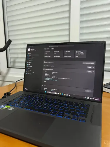 notebook gamer asus rog zephyrus g16 i7 rtx 4060 8gb, 16gb ram