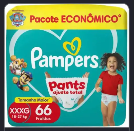 FRALDA PAMPERS PANTS XXXG 18-27kg