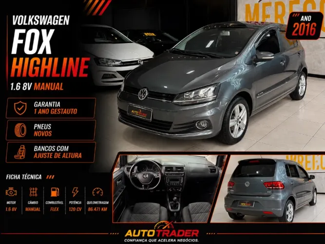 Volkswagen Fox Highline 1.6 Flex 16V 5P 2016
