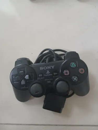 Controle ps2 original funcionando borracha desgastadas