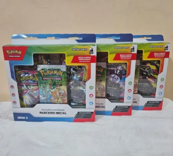 Pokémon TCG Box Parceiro Inicial Série 3 - Kit com 3 unidades