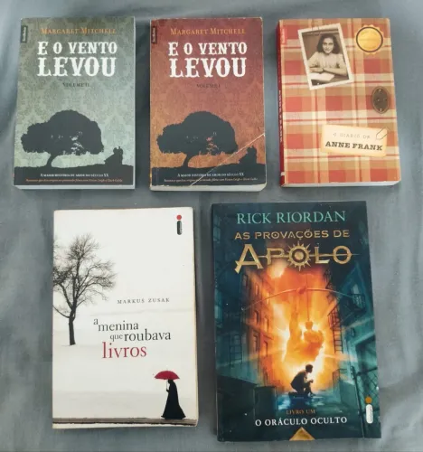 Coleção de Livros Clássicos e Best-Sellers - Anne Frank, Rick Riordan e Outros