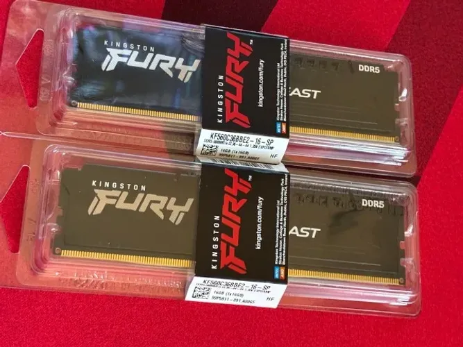 Memória RAM DDR5 Kingston Fury Beast 32GB (2x16GB) 6000MHz CL36 EXPO/XMP