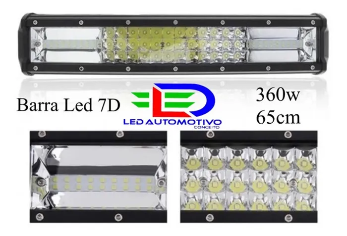 Barra de Led 7D 360w