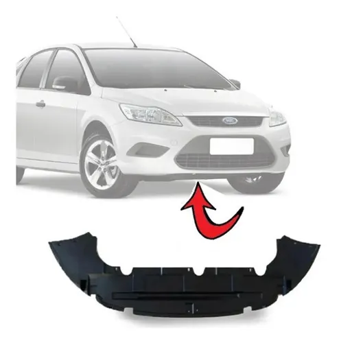 Spoiler Protetor Plastico Inferior Parachoque Ford Focus 2009 a 2013