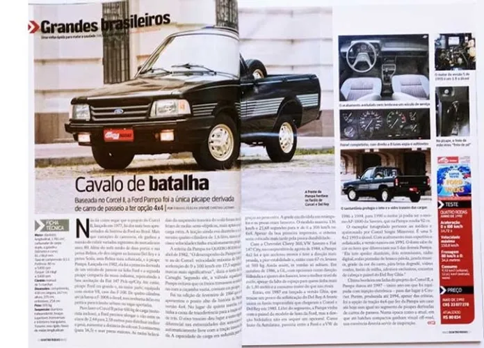Ford Pampa 1.8 S- Revista Quatro Rodas 