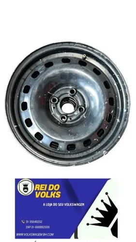 Roda de ferro aro 15 4 furos original Volkswagen