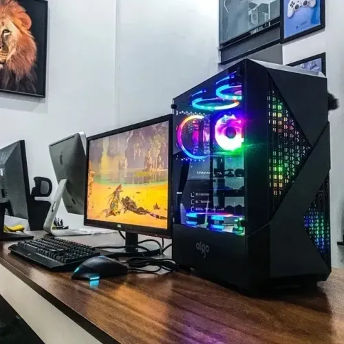PC Gamer Completo Core i7 | 16 GBs | RX 580 8 GBs | SSD 512 Gbs (Novo c/ Garantia)!