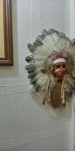 Máscara de indio decorativa