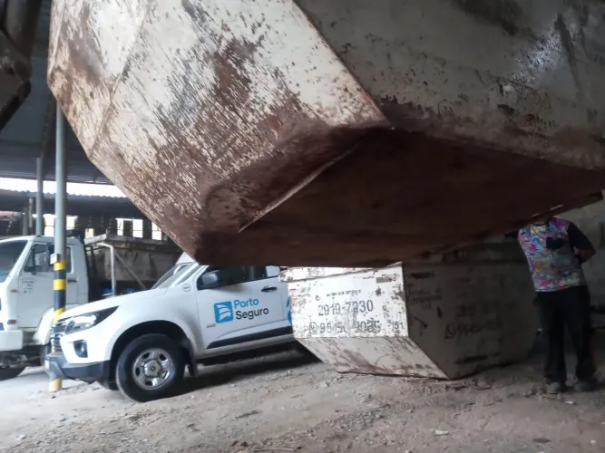 Caçamba estacionária 5m3 sem fundo