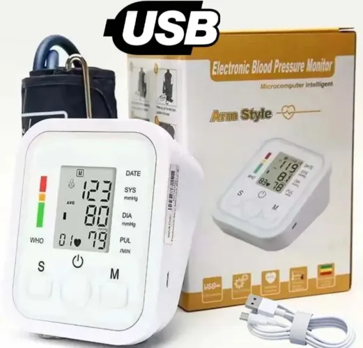 Medidor Pressão arterial com voz em português USB