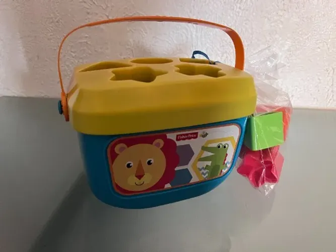 Caixa didática da fisher price