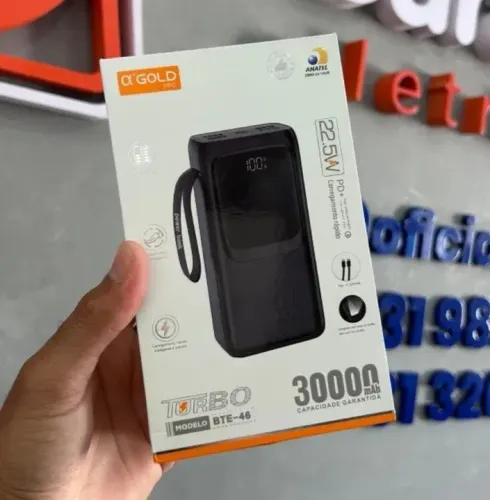 Power Bank Q'GOLD PRO 3000 mAh 22.5W Turbo BTE-46