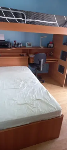 Escrivaninha com Cama Beliche - Madeira Amadeirada
