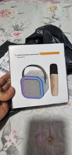 Sistema de som colorido com 2 microfones 50 reais