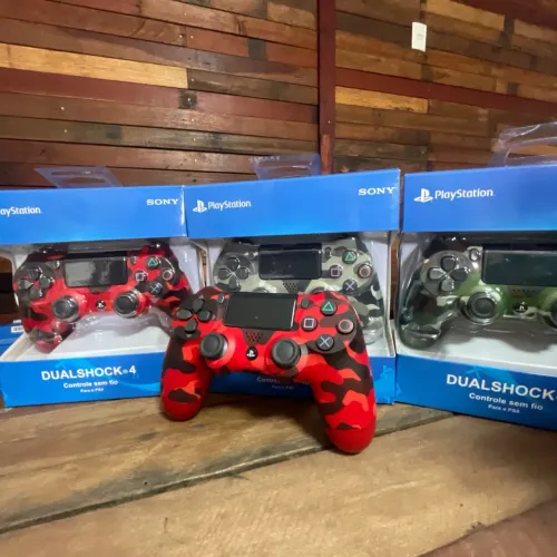 Controle PlayStation 4 TV Game Pass conexão Bluetooth Entregamos