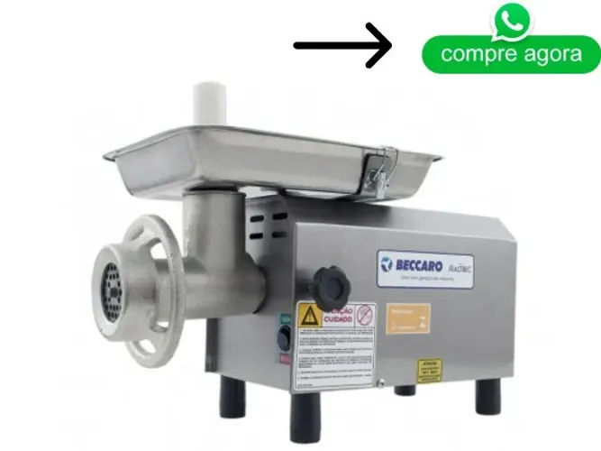 Moedor de Carne Boca 8 Beccaro Bivolt Novo