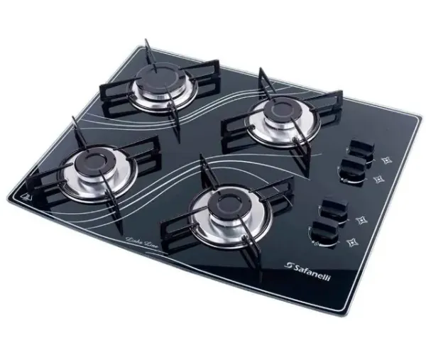 Fogão Cooktop 4 Bocas Preto - NOVO, DE FÁBRICA!