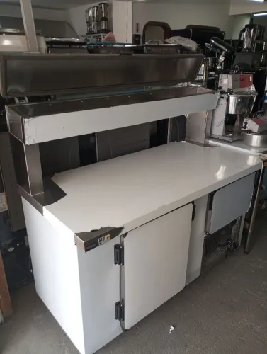 NZ. Balcão refrigerado com condimentador refrigerado inox 1 50m