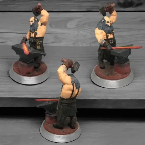 Anão ferreiro de impressão 3D